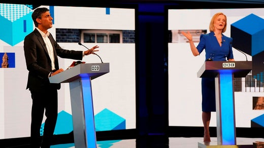 Monday night's debate between Rishi Sunak and Liz Truss turned into a heated duel.
